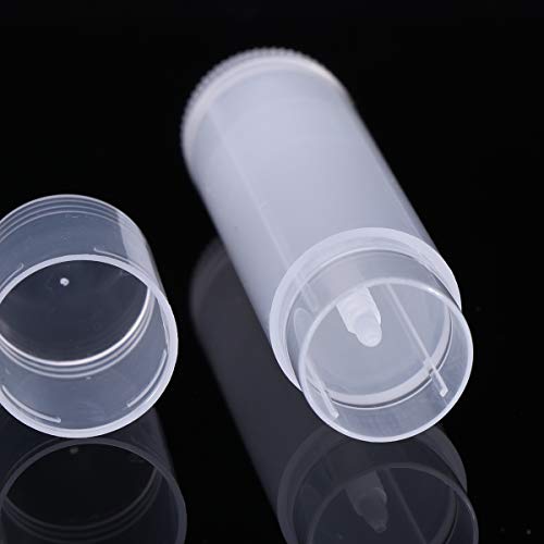 Pixnor 25pcs nuevo bálsamo labial tubos con tapas de contenedores de tubos de bálsamo labial DIY