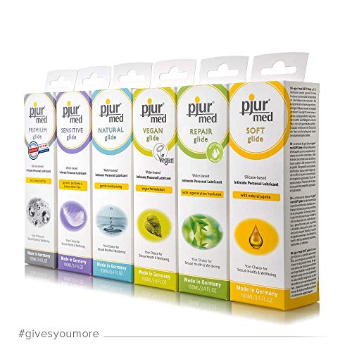 pjur med PREMIUM glide - Lubricante sanitario de silicona - para mucosas/piel muy sensible - apto para alérgicos (100ml)