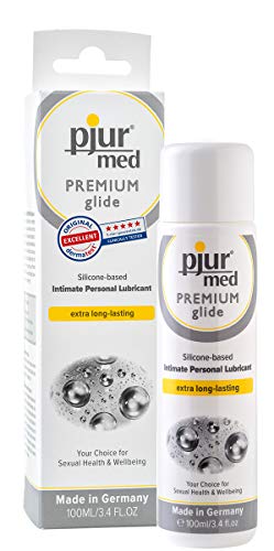 pjur med PREMIUM glide - Lubricante sanitario de silicona - para mucosas/piel muy sensible - apto para alérgicos (100ml)