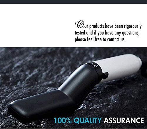 Plancha de barba eléctrica para hombres Cutie Academy - Peine de peinado rápido profesional para cabello de barba sin frizz - Control de calefacción iónico de cerámica