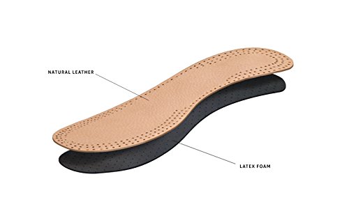 Plantillas de cuero natural para señoras con capa de carbón activado, plantillas de reemplazo para zapatos, botas (38 EUR)
