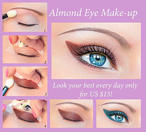 Plantillas de maquillaje rápido ORIGINALES 3 uds. + Muestra gratis de"Quick Eyeliner Stickies" 12 uds. Plantillas de maquillaje de ojos pegajosas pegatinas