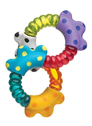 Playgro Sonajero Click and Twist, Desde los 3 Meses, Click and Twist Rattle, Multicolor, 40140