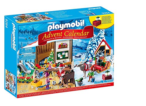PLAYMOBIL Calendario de Adviento-9264 Taller de Navidad, Multicolor (9264)