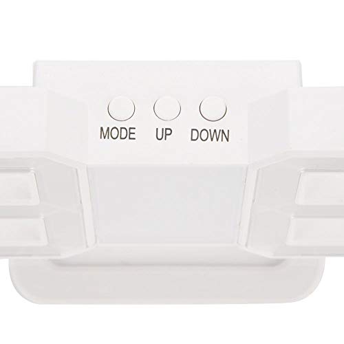 PLEASUR Reloj despertador digital LED, multifunción, grande, 3D, digital, función de repetición, pantalla de 12h/24h (rojo)