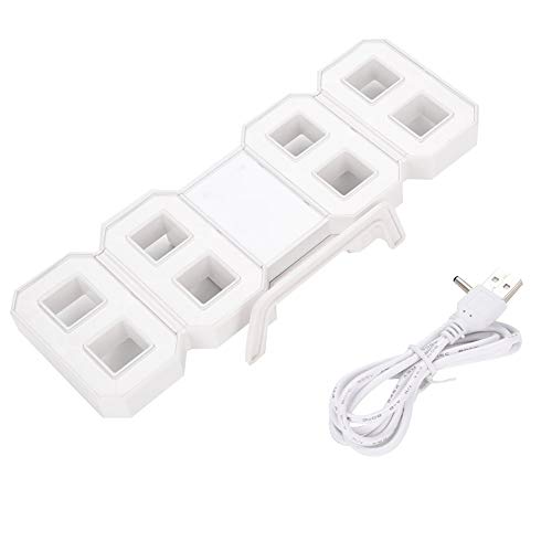 PLEASUR Reloj despertador digital LED, multifunción, grande, 3D, digital, función de repetición, pantalla de 12h/24h (rojo)