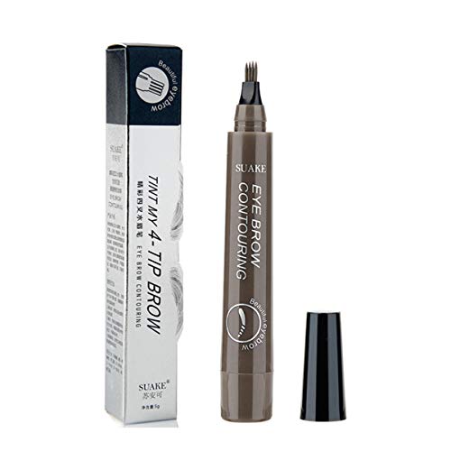 Pluma De Tatuaje De Cejas LáPiz De Cejas Pluma De Tinta De Cejas De Tatuaje Con Un Aplicador De Punta De Micro Tenedor Crea Cejas De Apariencia Natural Sin Esfuerzo Y Permanece Todo El DíA