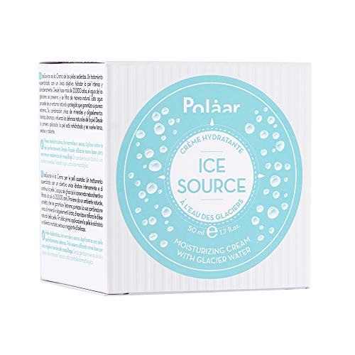 Polaar - Crema hidratante IceSource con agua de glaciar - 50 ml - Cuidado facial hidratante - Piel nomal a seca - Relajada, plumps - Todo tipo de pieles - Activo natural