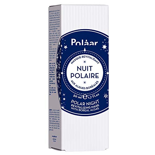 Polaar - Mascarilla de noche polar revitalizante con algas boreales - 50 ml - Tratamiento hidratante facial - Antienvejecimiento, alisado, regenerador, desintoxicante - Todas pieles - Activo natural