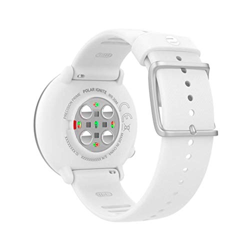 Polar Ignite – Reloj de fitness con GPS integrado, pulsómetro de muñeca, guías de entrenamiento - hombre/mujer - blanco S/M
