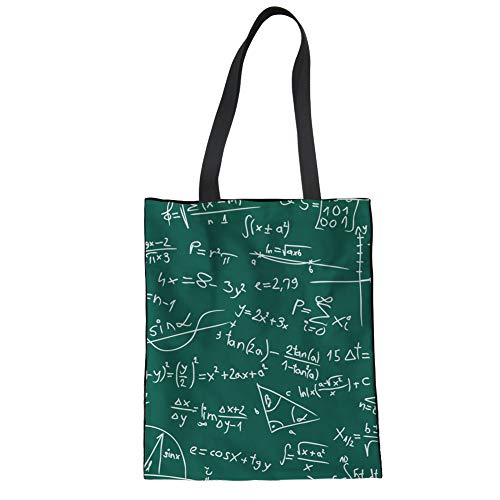 POLERO Original Grocey Bolsa de hombro de lona para mujer, bolsa de la compra ecológica, bolsa de la compra portátil de lona Fórmula verde.