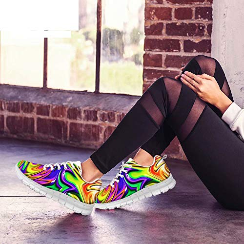 POLERO Sneaker Zapatillas de Deporte Pasta Dental para Dama Mujer con Cordones 39 Talla Europea