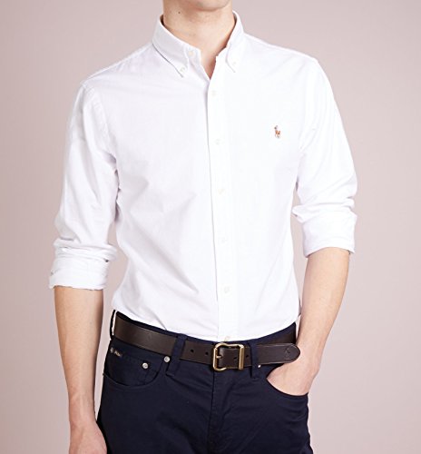Polo Ralph Lauren Camisa Button Down Tejido Oxford Classic Fit blanco M