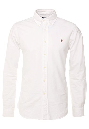 Polo Ralph Lauren Camisa Button Down Tejido Oxford Classic Fit blanco M
