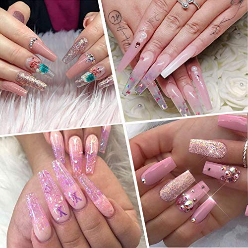 Polygel Kit Uñas De Gel, Jane Choi 3 Colores Poligel UñAs Gel Para Uñas Uv Gel Polygel (Blanco, Rosa Desnudo, Transparente)+100 Uñas Postizas+Limas De Uñas+Separador, Nail Art Gel Acrigel Para Uñas