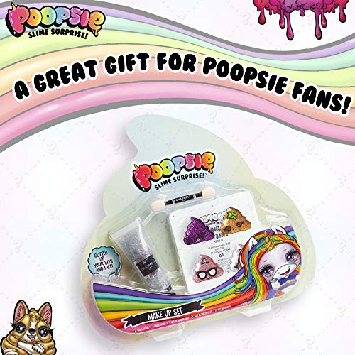 Poopsie Slime Surprise Unicornio Maquillaje para Niñas, Estuche Maquillaje Juguetes Niña, Set con Sombras de Ojos y Brillantina para Cara, Regalos para Niñas y Adolescentes