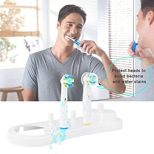 Porta cepillo de dientes Incluye 4pieza fundas para cabez eléctricos Oral-B,soporte para cabezales para cabezales eléctricos Oral-B 1 herramienta para pasta de dientes apretujada