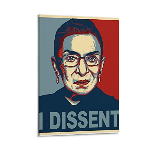 Pósteres y impresiones sobre lienzo de DRAGON VINES I Dissent Ruth Bader Ginsburg, 30 x 45 cm