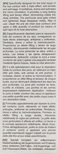 PostQuam Global DNA Men Intensive Contorno de Ojos para Hombre - 20 ml