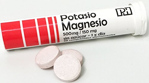 POTASIO MAGNESIO PH 500 mg/150 mg para disminuir el cansancio y mejorar el rendimiento físico