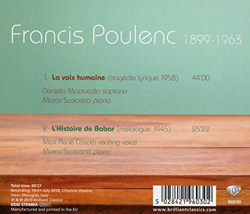 Poulenc: la Voix Humaine, L´Historie De Barbar