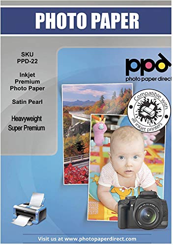 PPD Papel fotográfico con acabado satín para impresión de inyección de tinta A3 280 g/m² X 50 hojas PPD-22-50
