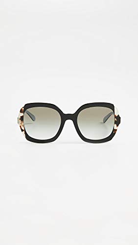 Prada 0PR 16US Gafas de Sol, Black Azure/Spotted Brown, 54 para Mujer