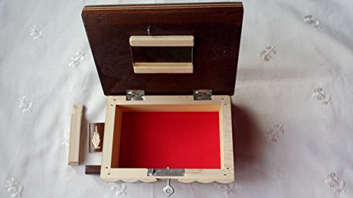 Preciosa caja mágica de madera tallada; caja rompecabezas, con compartimento secreto; caja con truco hecha a mano.