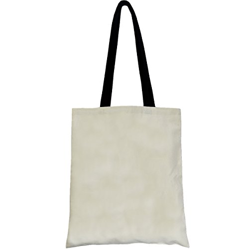 PREMYO Bolsa de la Compra Reutilizable Tela Bolso Tote Shopping para Mujer Asas Largas Impresión Drama Queen Práctico Cómodo Robusto Algodón Natural