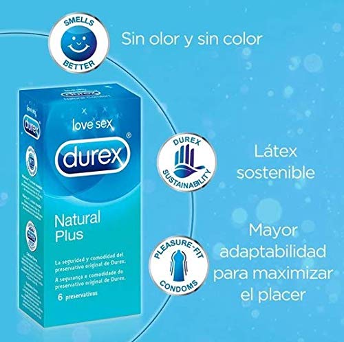 PRESERVATIVOS DUREX NATURAL PLUS LOVE SEX 24 UNIDADES