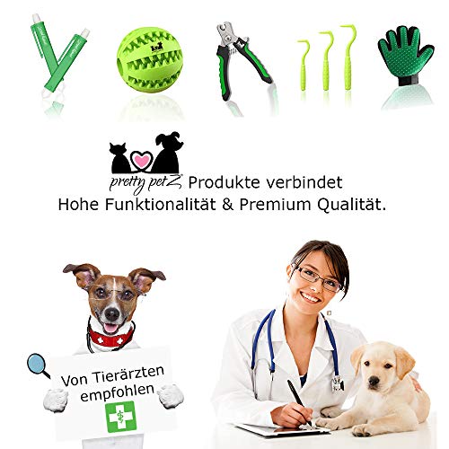 pretty petZ Silbato para Perros prémium, Accesorio óptimo para un Entrenamiento Efectivo de Perros y una educación para Cachorros, Alta frecuencia Ajustable, ultrasonido, Libro electrónico Gratis