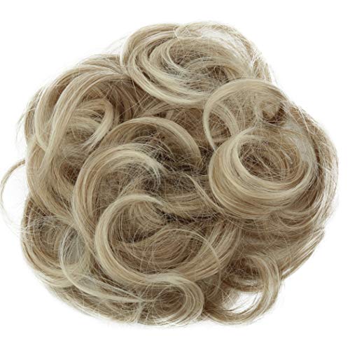 PRETTYSHOP Postizo Coletero Peinado alto, VOLUMINOSO, rizado, Moño descuidado rubia #16T613 G10E