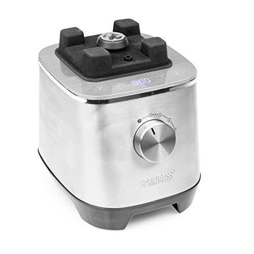 Princess 219500 Potente Batidora de 2000 W con jarra tritan de 2 litros libre de BPA, 6 programas automáticos, apta para picar hielo, Acero inoxidable