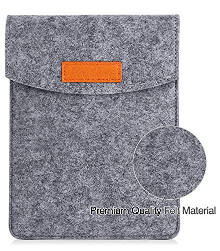 ProCase 6 Pulgadas Funda de Fieltro, Bolsa Portátil Cubierta Protectora for 5 – 6 Pulgadas Tablet Movil Smartphone, Amazon Kindle Paperwhite/Voyage/E-Reader E-Book -Gris