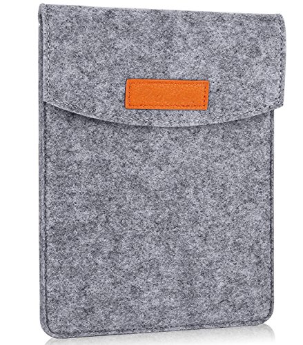 ProCase 6 Pulgadas Funda de Fieltro, Bolsa Portátil Cubierta Protectora for 5 – 6 Pulgadas Tablet Movil Smartphone, Amazon Kindle Paperwhite/Voyage/E-Reader E-Book -Gris
