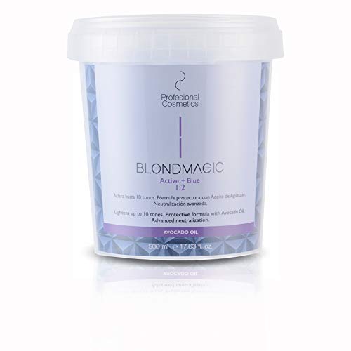 Profesional Cosmetics Blondmagic Active + Blue - Decolorante para el pelo, 500 ml