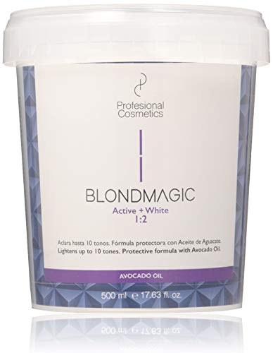 Profesional Cosmetics Blondmagic - Decolorante para el pelo con aceite de aguacate, 500 ml