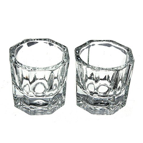 profesional uñas cristal vaso para acrílico líquido polvo Glass Dappen Dish Nail Técnico contenedor agua cosmética