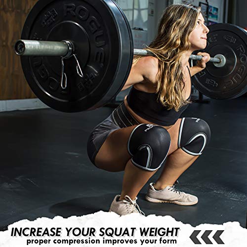 ProFitness - Rodillera de sujeción y compresión para levantamiento de potencia - LEPAE265, Medium, Negro