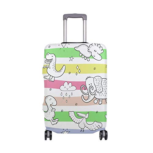 Promini - Funda para Maleta de Viaje con diseño de Siluetas besando Labios (elástica, Antipolvo, 45,7 a 81,3 cm)