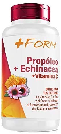 PROPOLEO + ECHINACEA + VITAMINA C + VITAMINA E +B5 – MÁS ENERGÍA Y VITALIDAD – REFUERZA TUS DE-FENSAS Y TÚ SISTEMA INMUNE – 90 CÁPSULAS –+ FORM