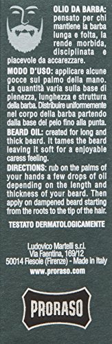 Proraso Aceite Para Barba Ciprés & Vetiver - 30 Ml. 79 g