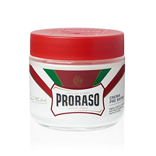 Proraso Crema Pre Afeitado Sándalo Y Manteca De Karité Para Barbas Duras - 100 Ml. 300 g (400502)
