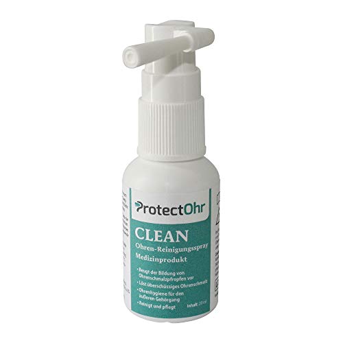 ProtectOhr - Spray de oído Clean, para limpiar los oídos, evita la formación de tapones de cera en los oídos, 20 ml …