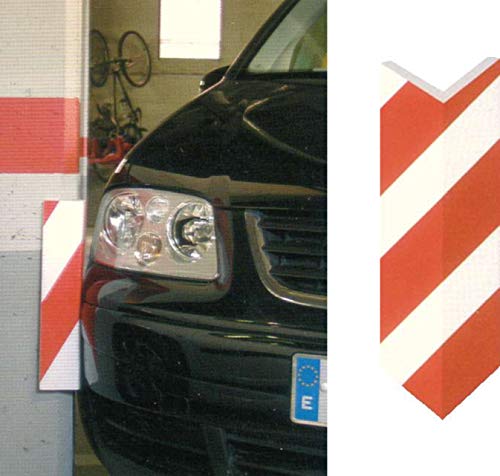 PROTECTOR PARKING ESQUINA 40X7,50X1,50CM ROJO BLAN