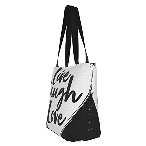 Prv0o - Bolsa de entrenamiento para mujer (tamaño grande), diseño de palos, (Live Laugh Love2), Talla única