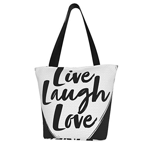 Prv0o - Bolsa de entrenamiento para mujer (tamaño grande), diseño de palos, (Live Laugh Love2), Talla única