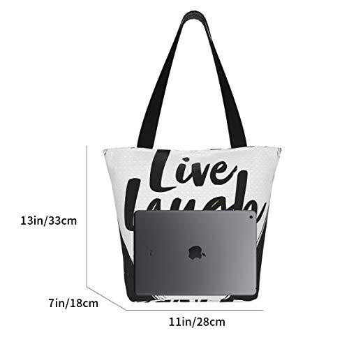 Prv0o - Bolsa de entrenamiento para mujer (tamaño grande), diseño de palos, (Live Laugh Love2), Talla única