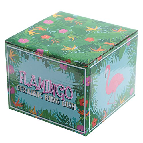 Puckator - Soporte para flamencos con platillo, color rosa