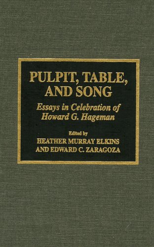 Pulpit, Table, and Song: Essays in Celebration of Howard Hageman: 1 (Drew University Studies in Liturgy)